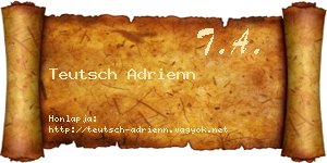 Teutsch Adrienn névjegykártya